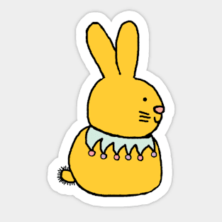 Yellow Easter Bunny Sticker